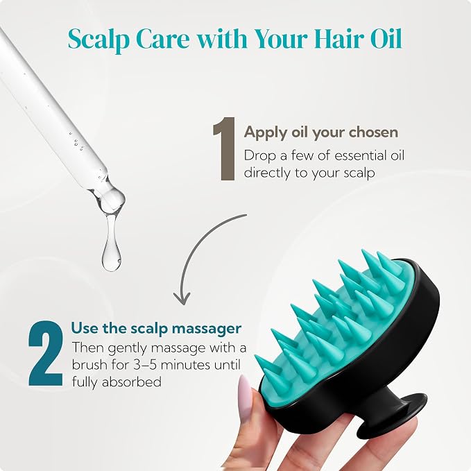 HEETA Hair Scalp Massager Shampoo Brush 2 Pack, Soft Silicone Bristles to - Image 6
