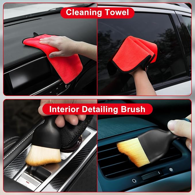 Viewsun Windshield Cleaner Tool, Car Detailing Kit Interior Cleaner, Car - Image 6