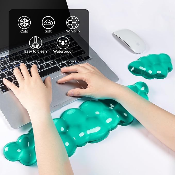 Gel Cloud Keyboard & Mouse Wrist Rest Set - Image 2