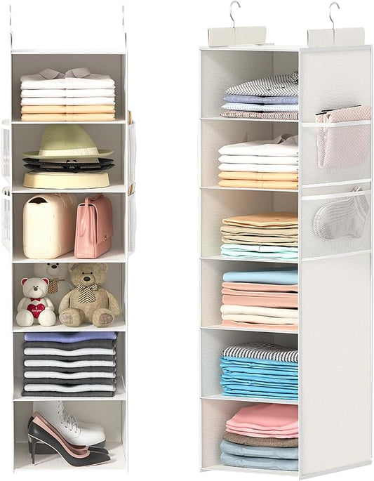 Extra Deep Hanging Closet Organizer by ALLTIDYUP