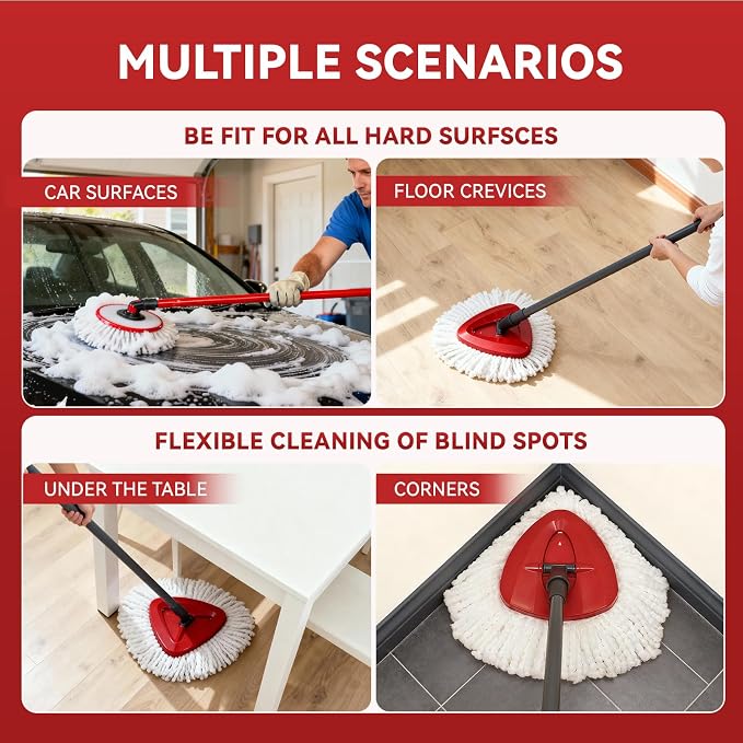 8 Pack Mop Replacement Heads - Image 8