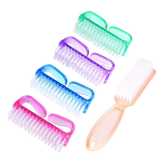 Handle Grip Nail Brush, Hand Fingernail Scrub Cleaning Brushes by MODENGKONGJIAN