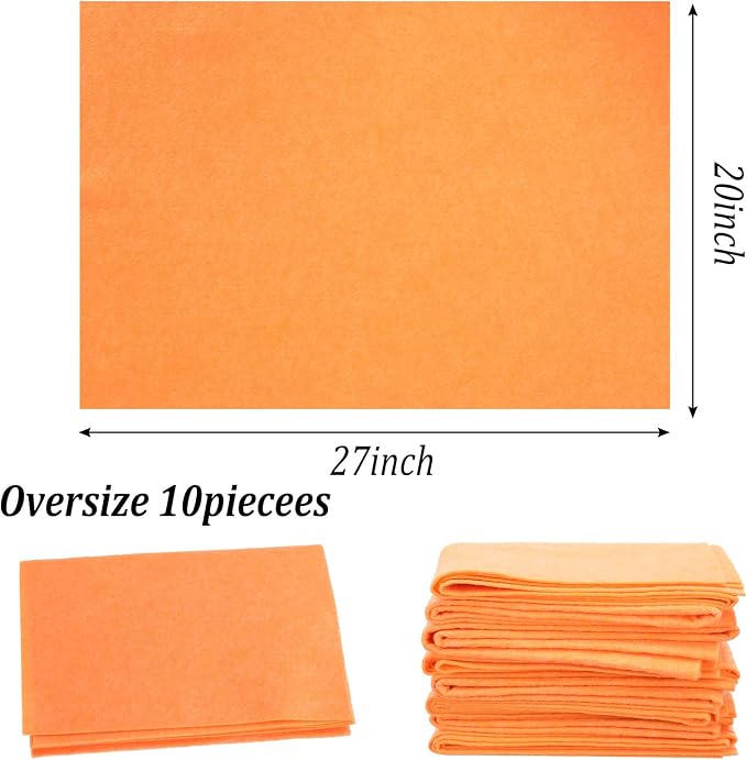 10 Pack Shammy Cloths, 27 X 20 Inch Extra Large Absorbent Cleaning Towels - Image 2
