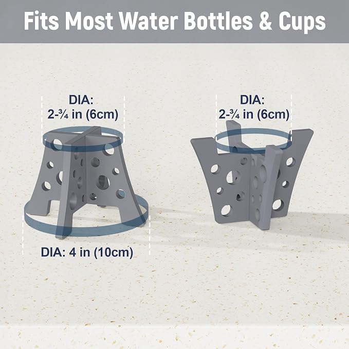NiHome Silicone Water Bottle Drying Racks Set of 3 - Image 4