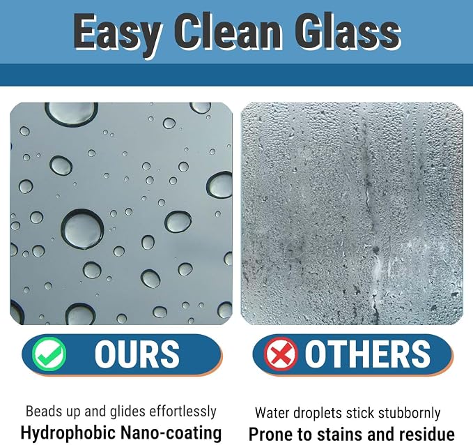 36" W x 78" H 3-Panels Sliding Shower Door, Shower Door Clear 6mm Tempered Glass - Image 4