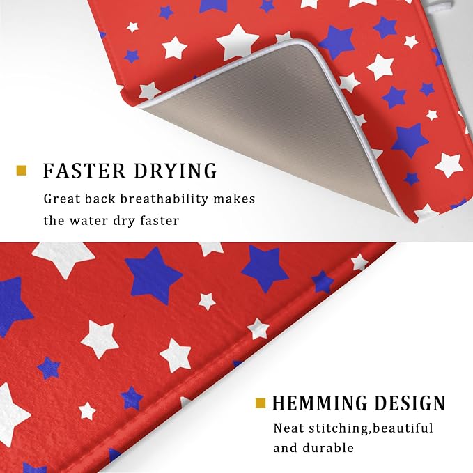 Fourth of July Independence Memorial Dish Drying Mat - Image 3