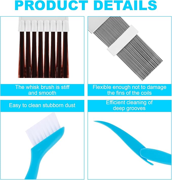 AC Fin Comb, 3-in-1 Set Coil Brush HVAC - Image 3