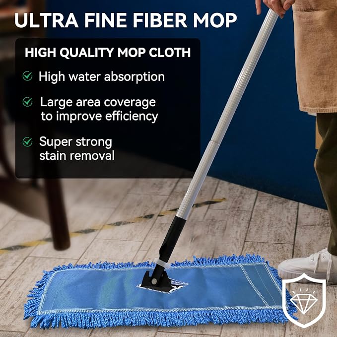 36 Inch Dust Mop Head: Replacement Medium Washable Commercial Mop Head Sweeper - Image 2