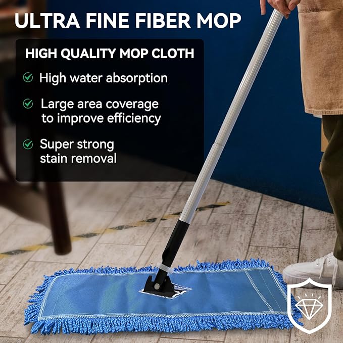 Commercial 36 Inch Dust Mop Head: Replacement Heavy-Duty Sweeper and Janitorial - Image 2
