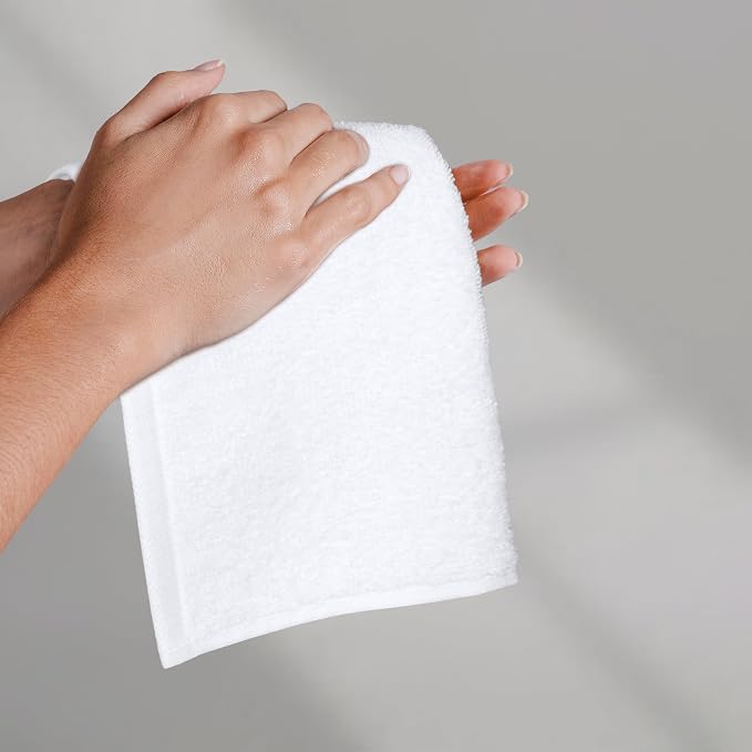 Amazon Basics Highly Absorbent, Fast Drying 100% Cotton Washcloths - Image 7