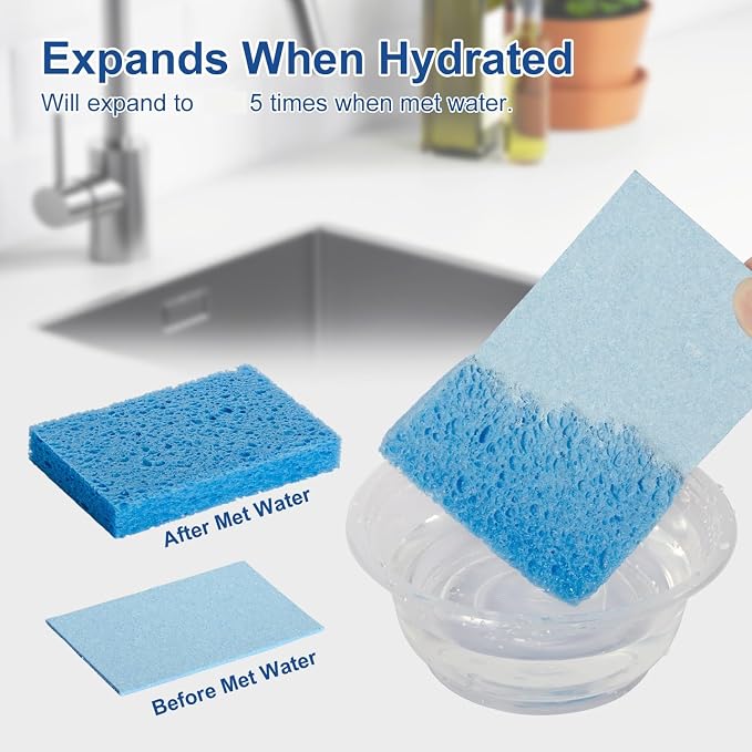 Sponges Kitchen，Cellulose Sponges, Compressed Kitchen - Image 3