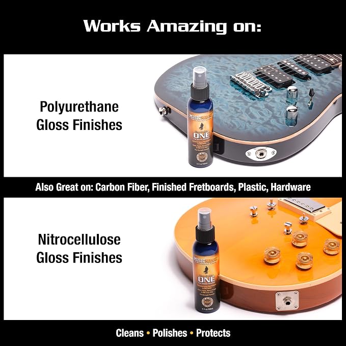 MusicNomad Guitar ONE All-in-1 Cleaner, and Wax and Microfiber Polishing Cloth - Image 5
