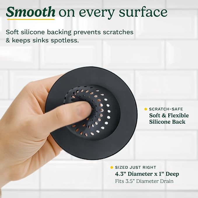 Cuisinart Sink Strainers- 2 Pack Kitchen Sink Drain Strainer & Food Catcher - Image 5