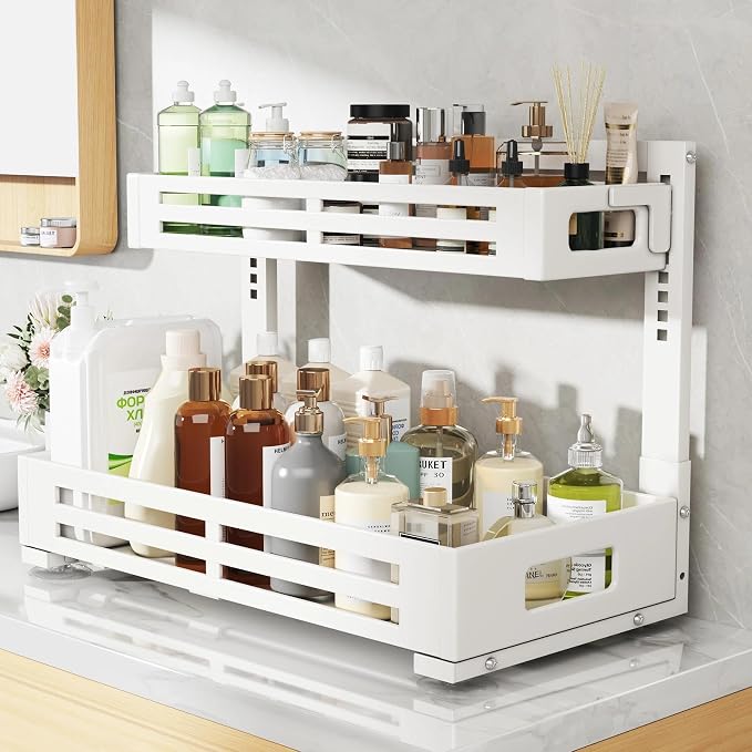 2 Pack 21IN-Depth Under Sink Organizer, Pull Out Cabinet Organizer - Image 5