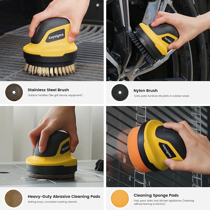 Electric Grill Brush- Waterproof Cordless Rotary Cleaning Brush - Image 3