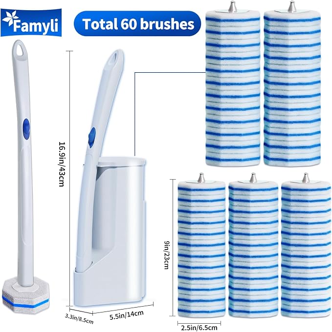 Disposable Toilet Brush Set - Image 2