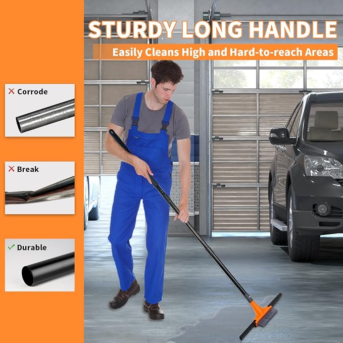 Rubber Floor Squeegee for Concrete Tile Floor, Large Water Squeegee Heavy Duty - Image 3