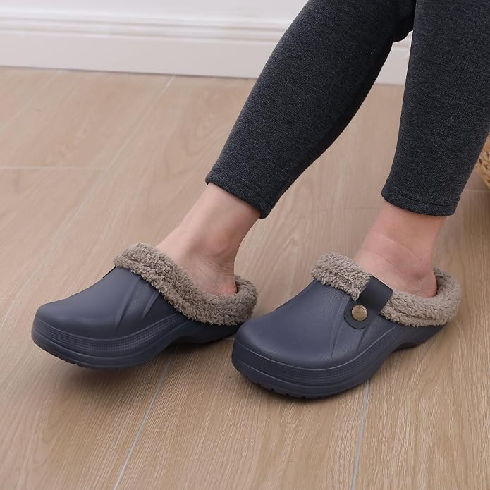 Beslip Classic Fur Lined Clogs Waterproof Winter Fuzzy Slippers - Image 6
