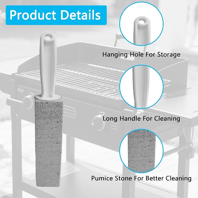 Cleaning Pumice Stone for Stove Grates，Grill Cleaner for Outdoor Grill Pumice - Image 3