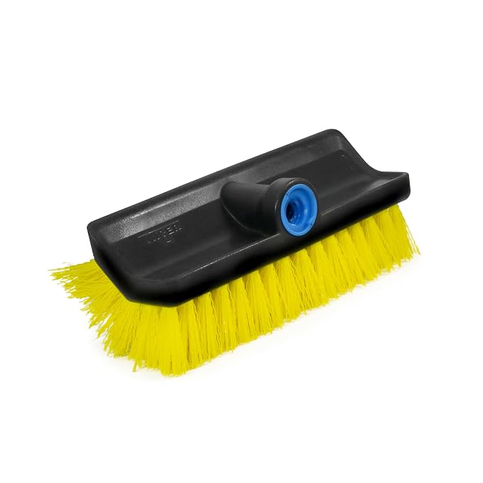 Unger Professional HydroPower Lock-On 10” Bi-Level Scrub Brush, Cleaning by Unger