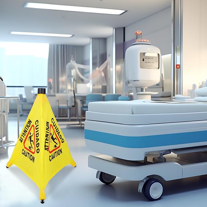 6 Pcs 20 inch Pop up Wet Floor Sign - Image 4