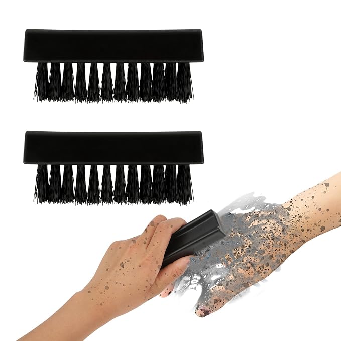 2 Pack Hand Nail Brush for Cleaning Fingernails, Durable Nylon Firm Stiff by Amaxiu