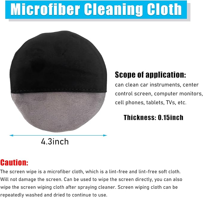 Car Screen Cleaner, Microfiber Auto Screen Cleaning Pad, Foldable Touch Screen - Image 2