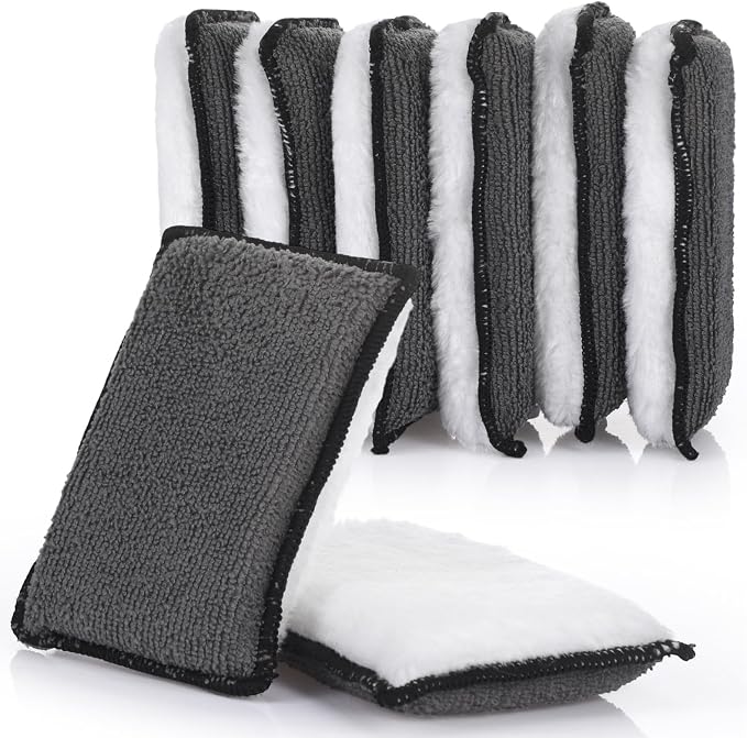 Mudder 8 Pcs Car Interior Scrubbing Sponge 5'' x 3'' Fiber Car Wax Applicator by Mudder