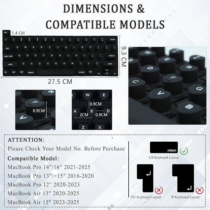 Keyboard Cover for Long Nails, Acrylic Gel Nails - Image 2