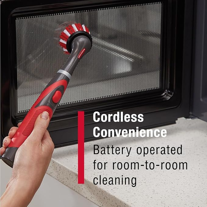Rubbermaid Reveal Power Scrubber 5-Piece Kit, Cordless Electric Battery Powered - Image 6