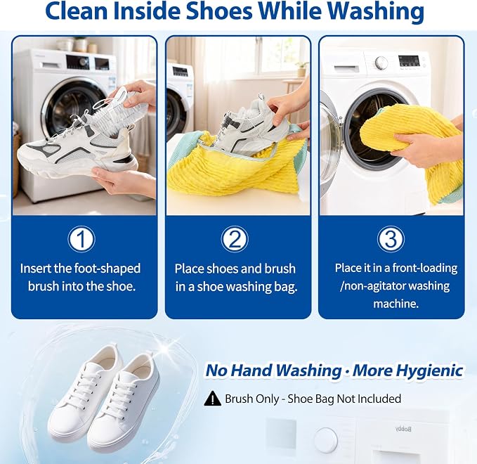 Shoe Washing Bag Cleaning Brush – Interior Shoe Cleaner - Image 3