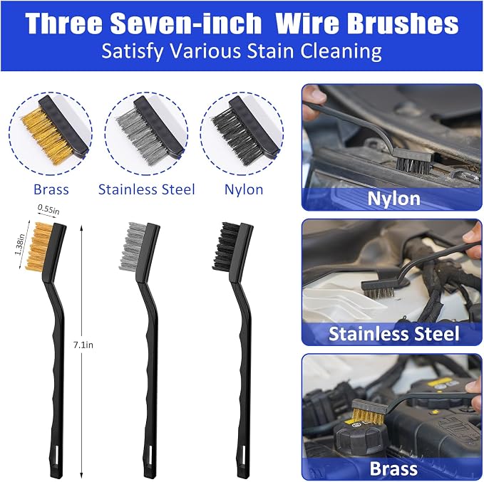 AUTODECO Windshield Cleaner Tool, Detailing Brush, Car Cleaning Kit Interior - Image 7