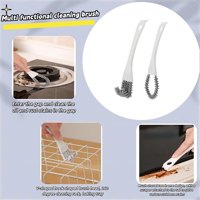 2 Pack Oven, Stove & BBQ Cleaning Brush Set - Image 4