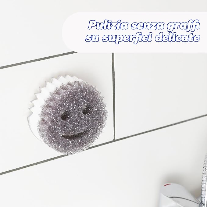 Scrub Daddy Scrub Mommy Style Collection Grey Scrubber Sponge, Dual Sided - Image 2