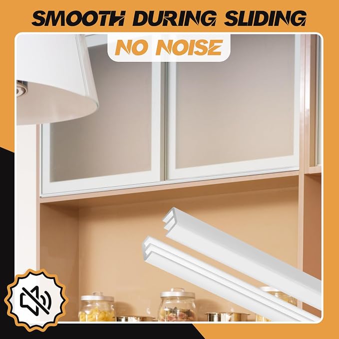 Landical 2 Sets Plastic Sliding Door Track Set - Image 4