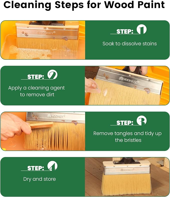 Voomey 7.5 Inch Deck Stain Brush, Heavy Duty Wood Stain Brush - Image 7