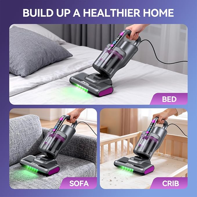 Mattress Vacuum Cleaner, 20Kpa Suction Bed Vacuum Cleaner - Image 7