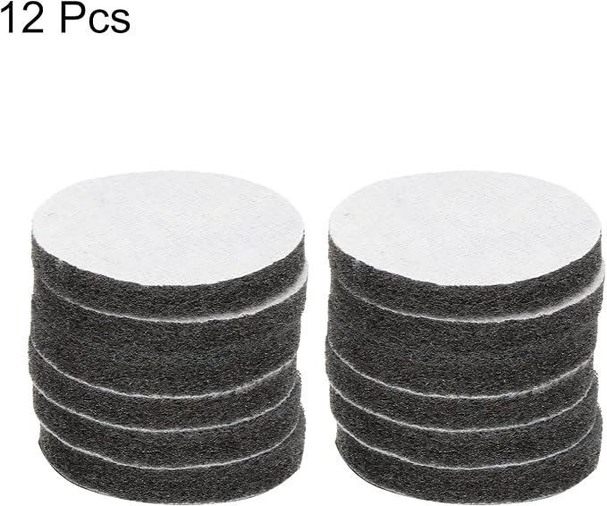 HARFINGTON 12pcs Scrubber Scouring Pads 800 Grits 3 Inch Drill Power Brush Hoop - Image 3