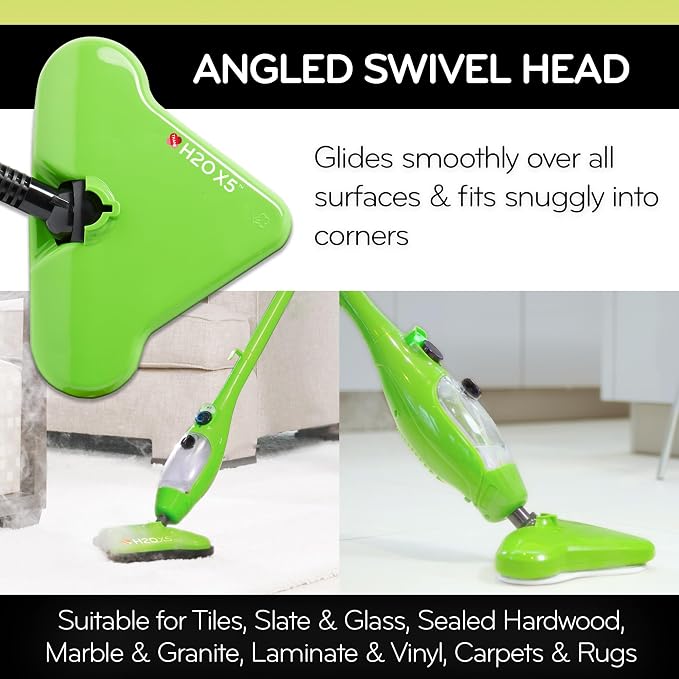 H2O X5 5-in-1 Multi-Purpose Steam Mop, Handheld Steam Cleaner, Adjustable Height - Image 3