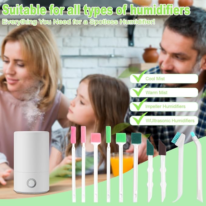Humidifier Cleaner Brush Set 14Pcs, Small Cleaning Brush Tight Spaces - Image 3