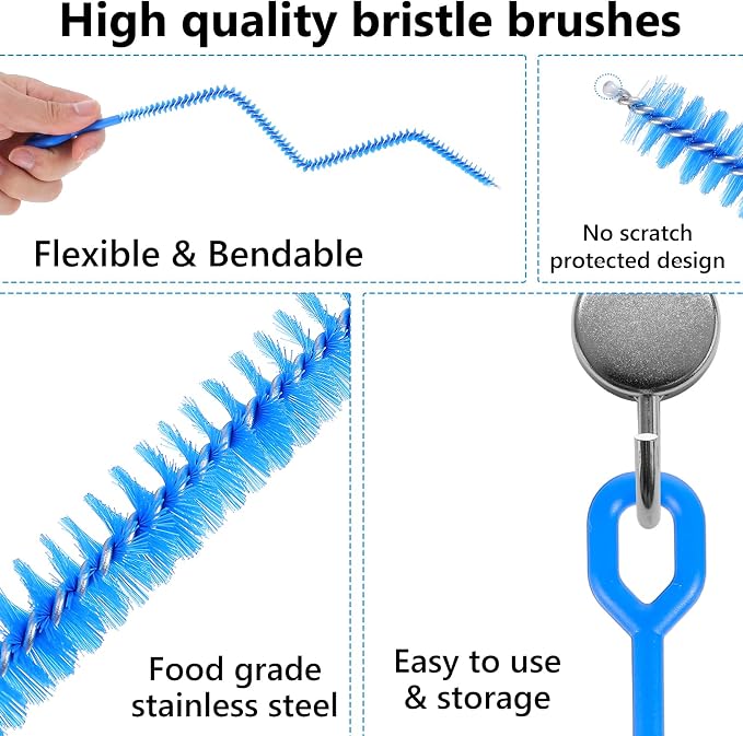 Straw Clean Brush Set Straw Brush Extra Long 12 Inch ReusableStraw Cleaner - Image 6