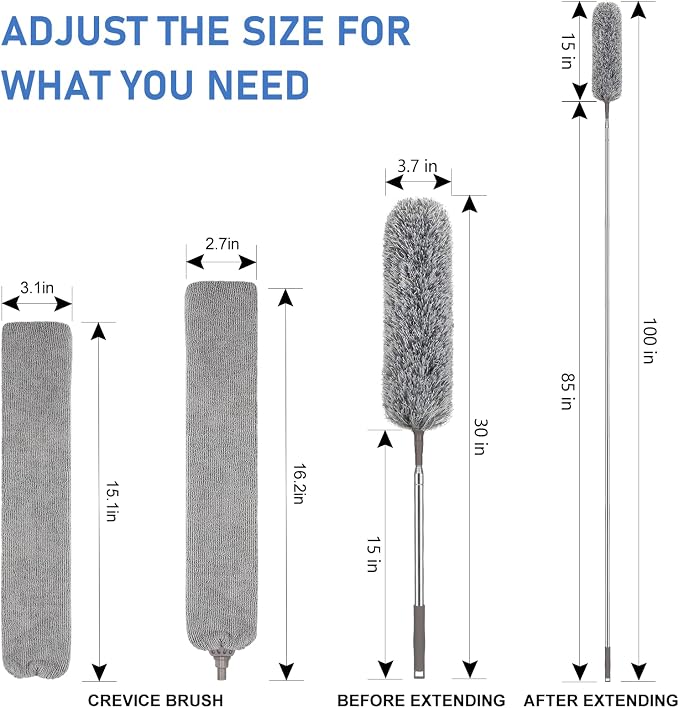 SetSail Dusters for Cleaning, 100-inch Extra-Long Floor Duster - Image 2