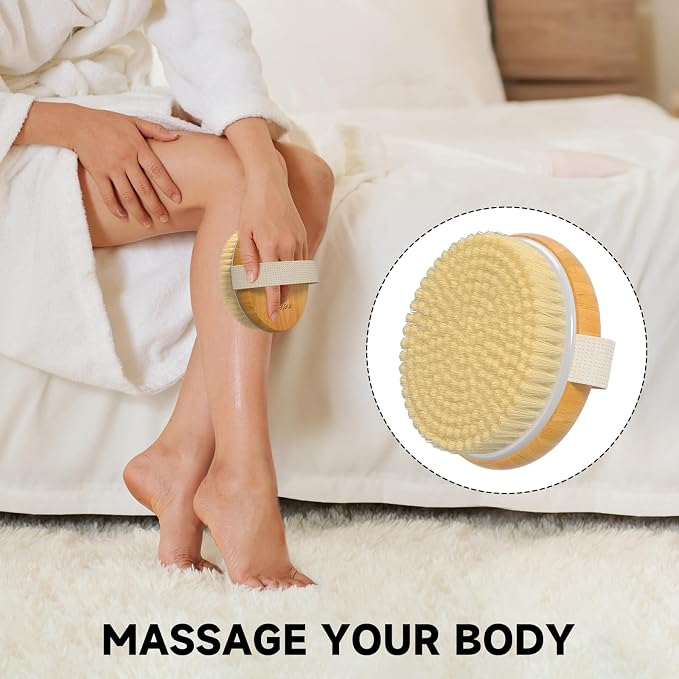 Metene Dry Body Brush for Radiant Skin, Exfoliates and Softens Skin, Improve - Image 5