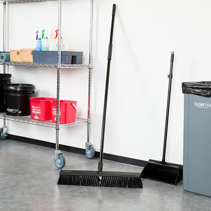 Restaurantware-Clean Tek Professional 23.62 Inch Push Broom, 1 Heavy-Duty Broom - Image 4