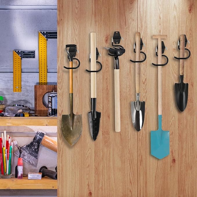 16 Pack Metal Broom Hooks, Heavy Duty Garage Holder Wall Mount, S Type - Image 6