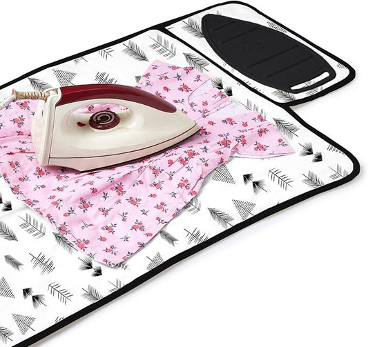 Encasa XO Ironing Mat/Pad with 3mm Padding & Silicone Iron Rest - Image 2