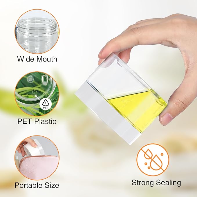 72 Pcs Plastic Jars, 4 OZ Plastic Jars - Image 3