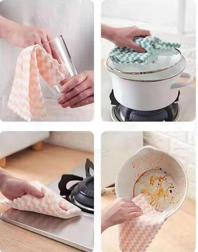 21 Pack Kitchen Towels Dish Towels Microfiber Cleaning Cloths – Ultra-Soft - Image 7
