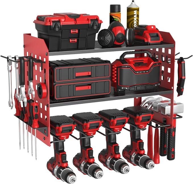 Power Tool Organizer, Heavy Duty Wall Mount Tool Organizer 3 Layers by SUNALLY