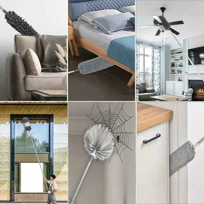 Microfiber Duster Kit High Reach Ceiling Fan Duster - Image 5